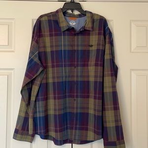 Dockers Multicolor Plaid Casual Button Down Shirt